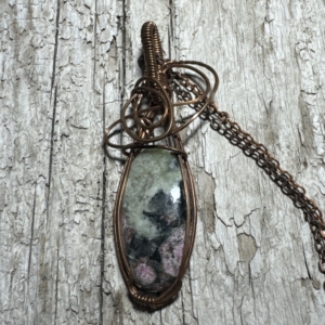 Eudialyte Tourmaline in Copper