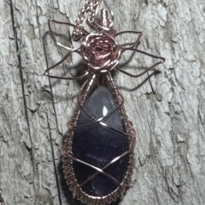 Amethyst in Rose Gold Tone Silver