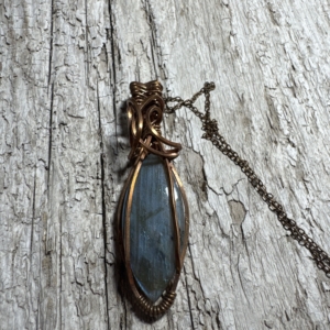 Blue Labradorite in Copper