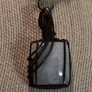 Rainbow Moonstone in Antiqued Copper