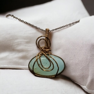Green Chrysophrase in Copper