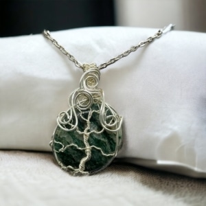 Moss Agate in Silver