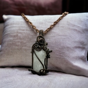 Moonstone in Antiqued Copper