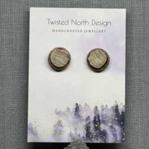 15 mm Natural (rough) Sheep Horn Studs