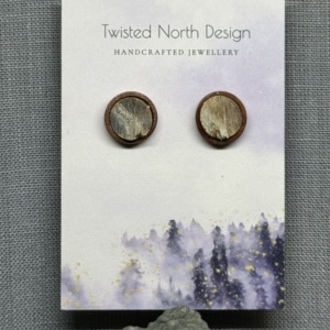 15 mm Natural (rough) Sheep Horn Studs