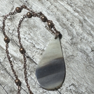 Sheep Horn Pendant with Copper