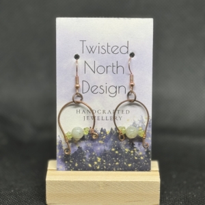 Labradorite and peridot Chip Earrings